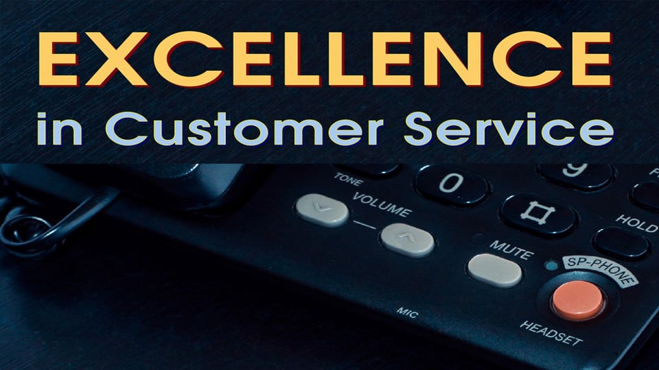 Still image from video Excellence in Customer Service