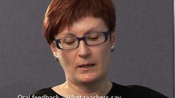 Oral Feedback: What Teachers Say (Secondary)