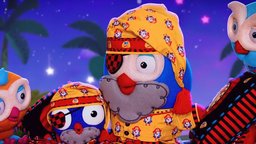 Pirate Mini-Hootbeard Can't Sleep